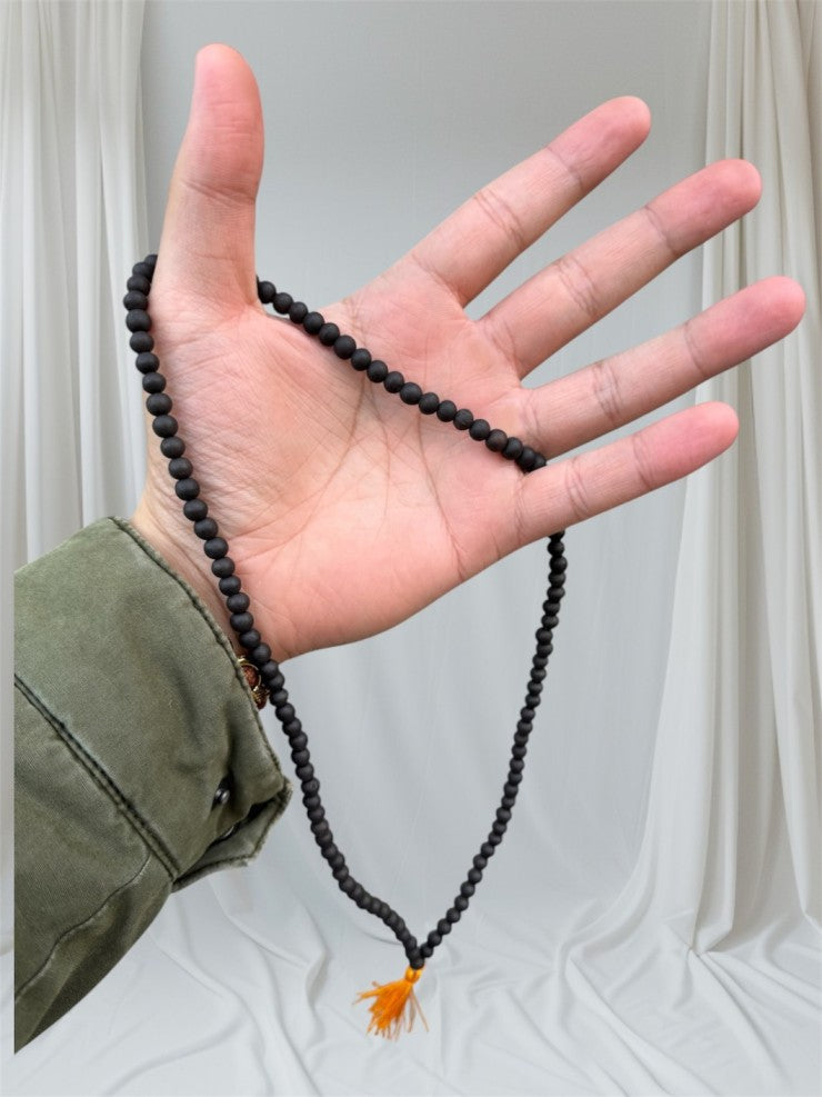 108 Divya Karungali Mala - Natural Ebony Original Wood Beads with Certification (Buy 1 Get 1 Free)