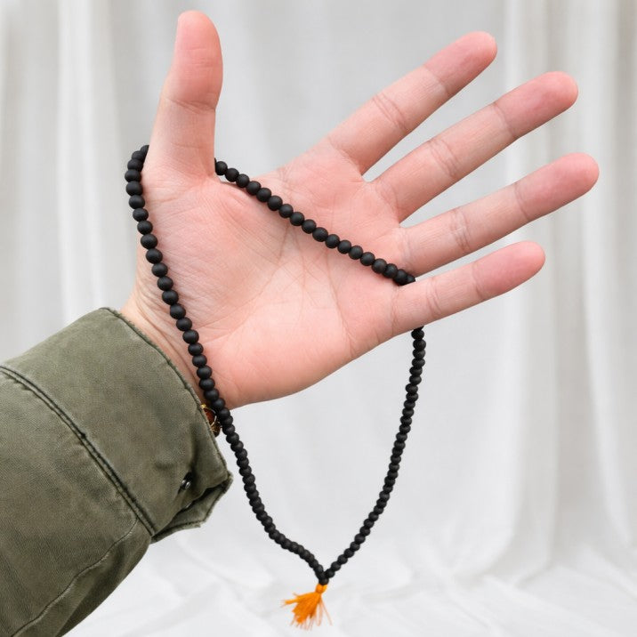 108 Beads Original Karungali Mala - Ebony Wood Beads with Govt. Certification (Buy 1 Get 1 Free) + Free Gift