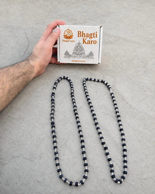2 Silver Plated Original Karungali Malas - Govt. Certified (Buy 1 Get 1 Free)
