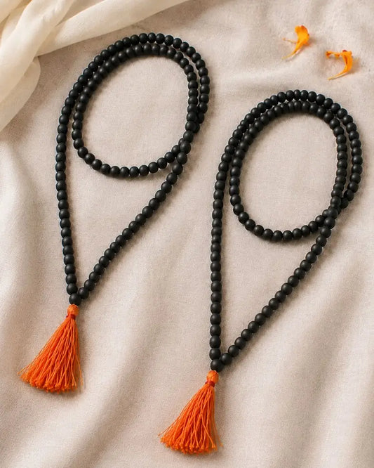 108 Beads Karungali Malai with Govt Certification (Buy 1 Get 1 Free)