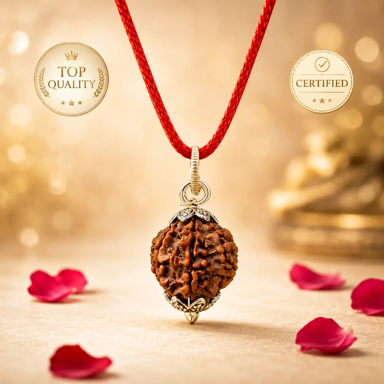 5 Mukhi Rudraksha Original Nepali Bead 18mm - 22mm (Buy 1 Get 1 Free)